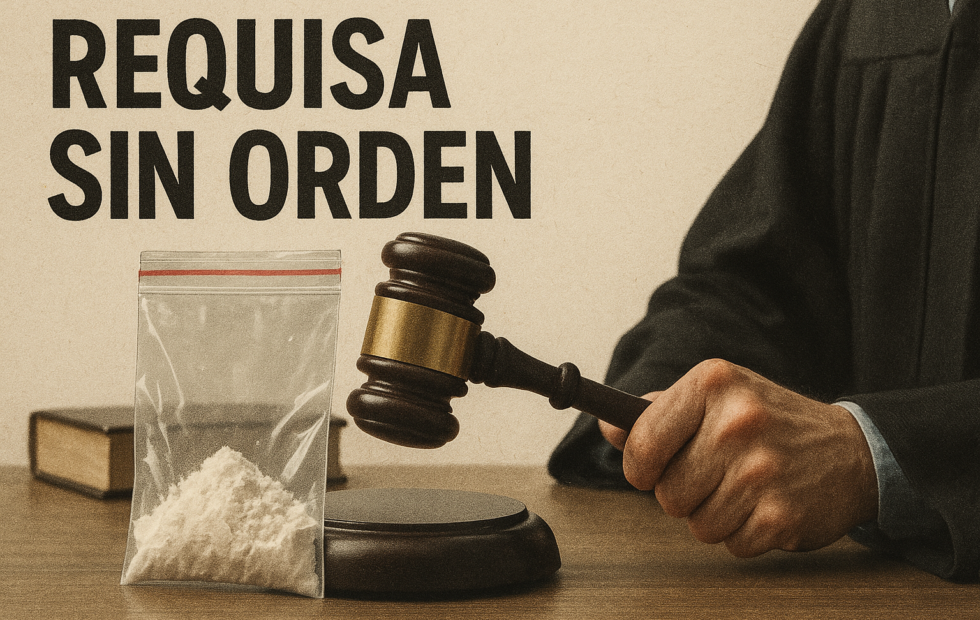 Imagen ilustrativa generada con IA: Requisa sin orden: Casación de Entre Ríos excluyó pruebas de narcomenudeo