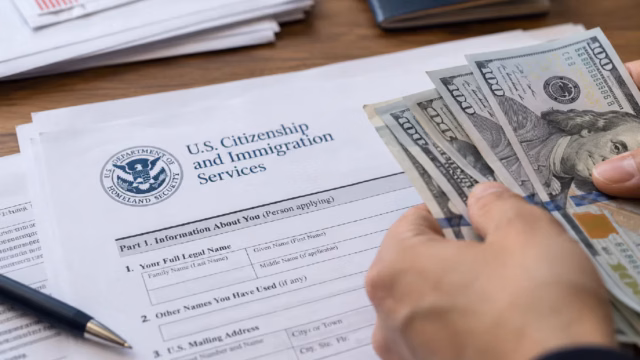 USCIS cambiará tarifas el 16 de octubre: cómo evitar el rechazo. Fotografía editorial relacionada con tarifas de USCIS. publicada en DF Urgente
